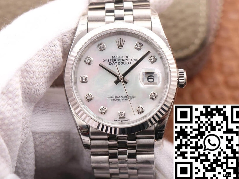 Datejust White Factory WrinkleFree Rolex 849 EW Dial Mother-Of-Pearl M126234-0019 0724